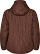 Leicht wattierte Jacke mit Rautensteppung, Braun, Packshot image number 1