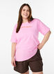 Sportliches T-Shirt aus Bio-Baumwolle, Pink, Model image number 0