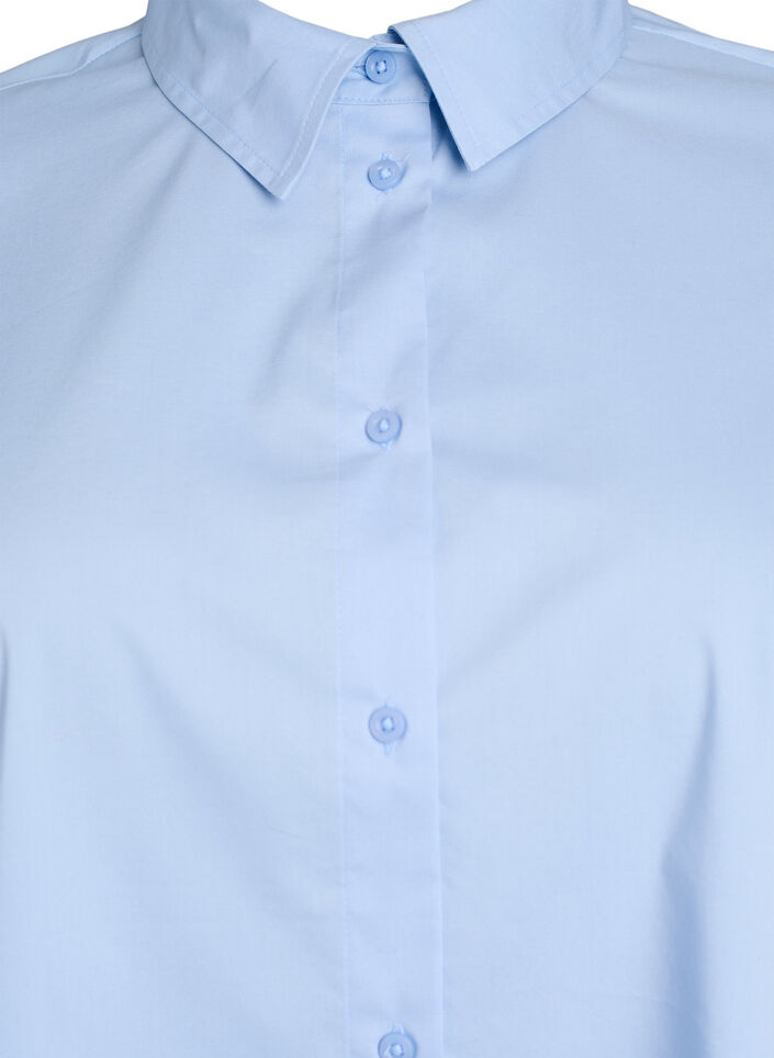 Chemise classique en coton &agrave; coupe ample, Bleu Clair, Packshot image number 2