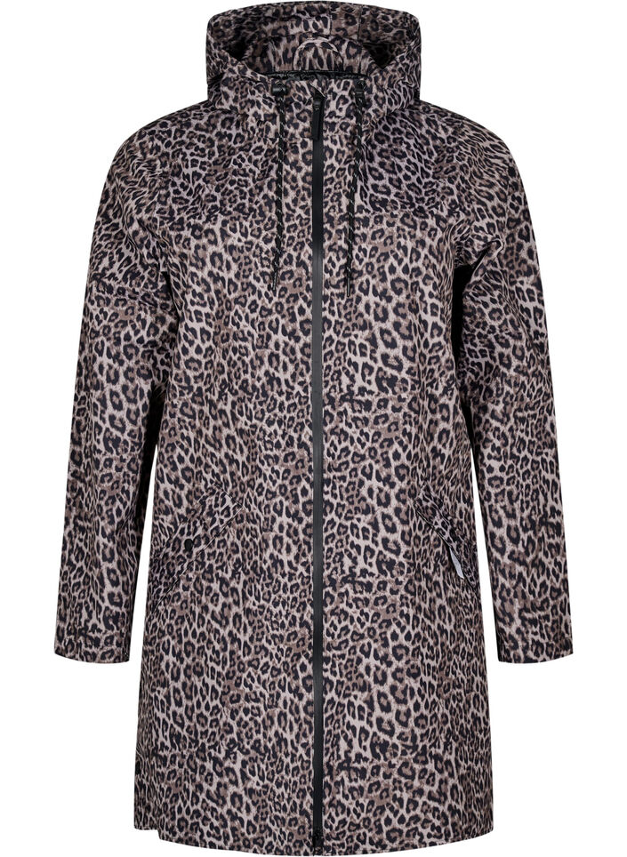 Imperm&eacute;able avec poches et capuche, Marron, Packshot image number 0