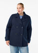 Kurzmantel mit zweireihiger Knopfleiste, Blau, Model image number 0