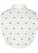 Col ample avec des cœurs brodés, White, Packshot image number 1