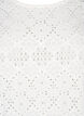  Kurzärmelige Bluse mit Lochmuster, Bright White, Packshot image number 2