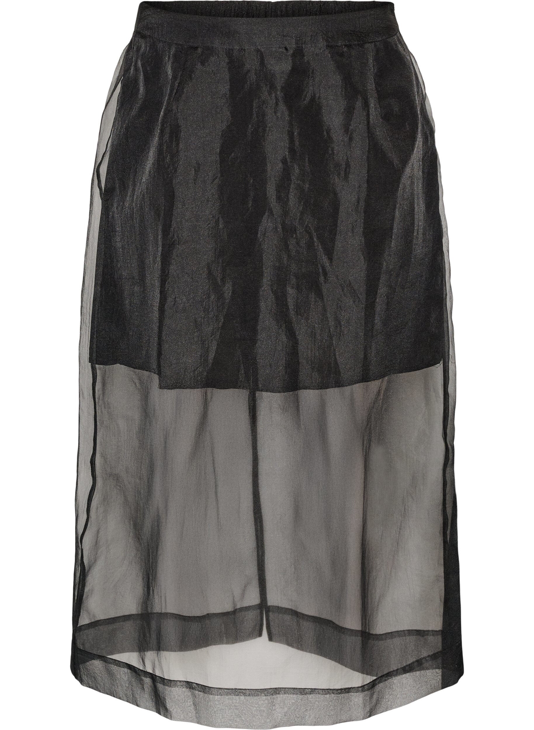Jupe longue fa&ccedil;on organza