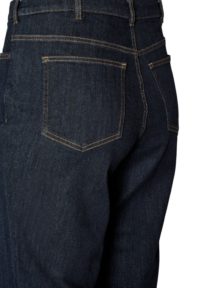 Straight Fit Jeans Kiana mit hoher Taille, Blau, Packshot image number 3