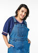Midi-Latzkleid aus Denim, Blue Denim, Model image number 2