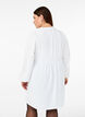 FLASH - Robe courte avec des plis et des manches longues, Blanc, Model image number 1