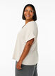 Chemisier ample &agrave; manches courtes, Beige, Model image number 2