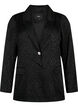 Ton-in-Ton-Jacquard-Blazer aus Viskose, Black, Packshot image number 0