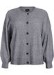 Cardigan en tricot c&ocirc;tel&eacute; avec boutons, Gris, Packshot image number 0