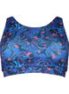Soutien-gorge de sport avec imprimé, Blue Leaf AOP, Packshot image number 0