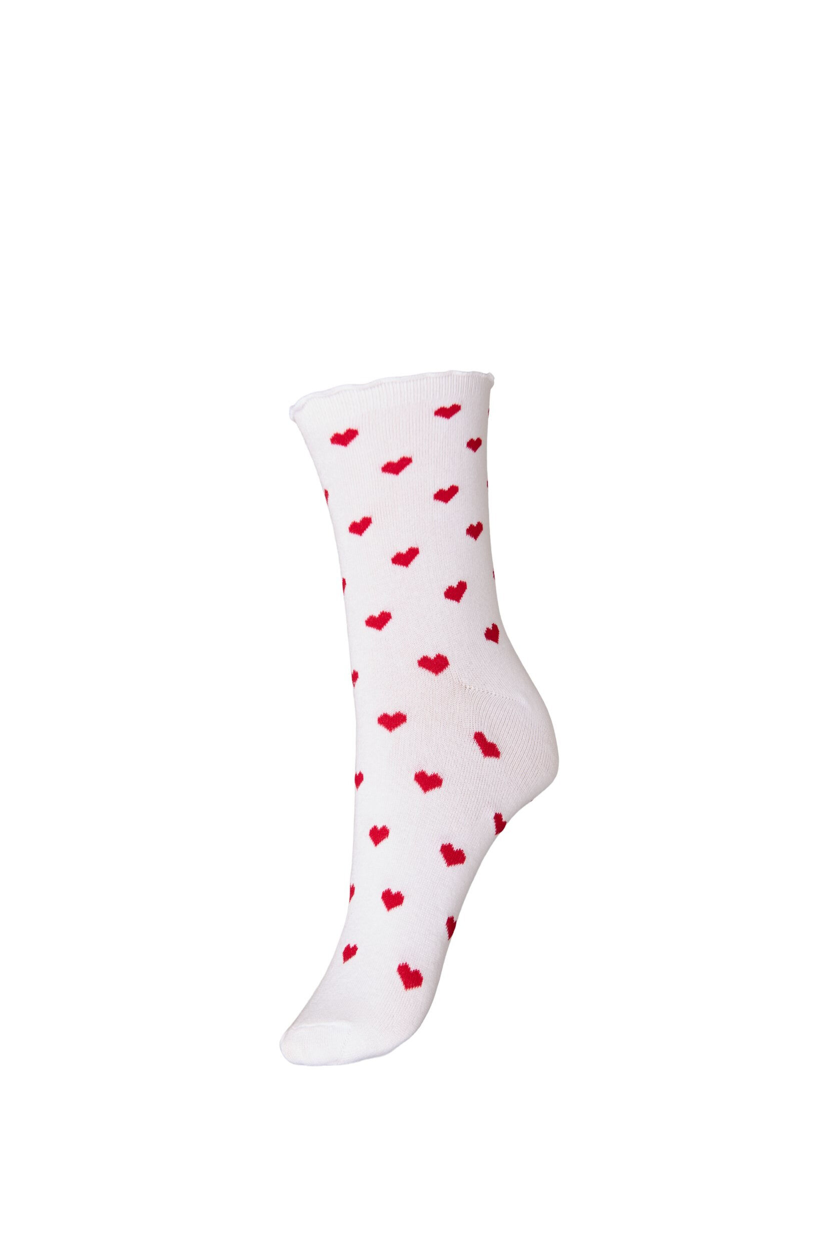 Zizzi Socken aus Baumwolle mit Mustern, Wei&szlig;, Packshot image number 0