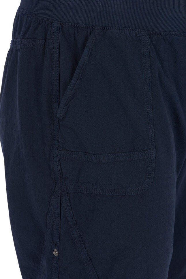 Short en coton ample avec poches, Bleu, Packshot image number 2