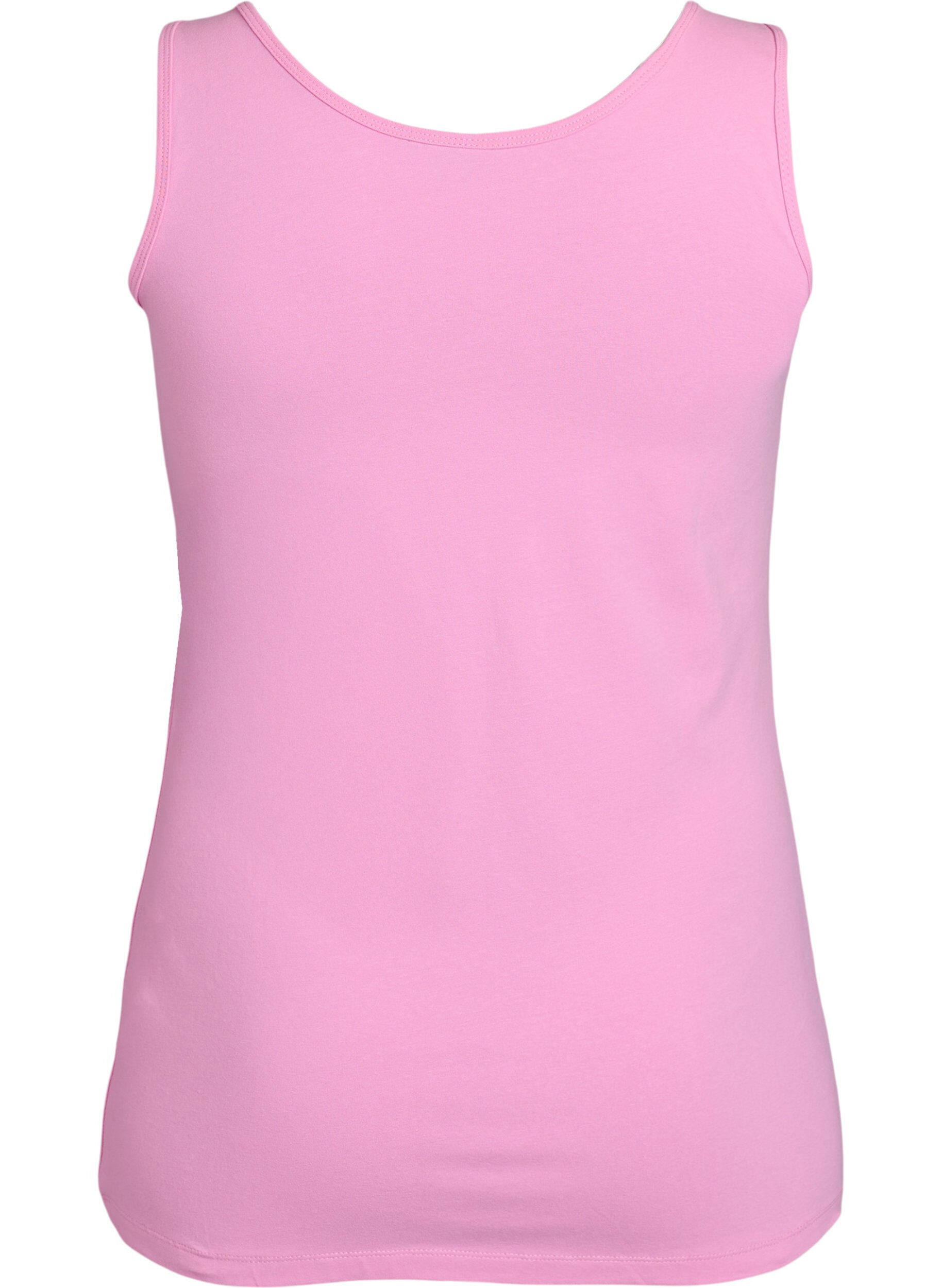 ZizziHaut uni Basic en coton, Rose, Packshot image number 1