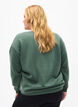 Sweatshirt mit Frottee-Schriftzug, Gr&uuml;n, Model image number 2
