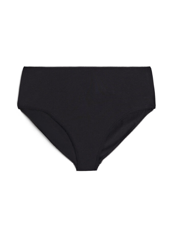 5-pack Bauwollunterhose mit normaler Taille, Schwarz, Packshot image number 2