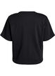 Kastiges T-Shirt aus Baumwolle, Schwarz, Packshot image number 1