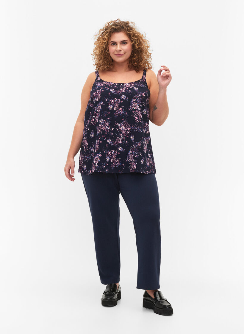 FLASH - Top mit Print, Navy Rose Flower, Model image number 2