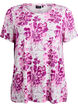T-shirt avec imprim&eacute; floral, Rose, Packshot image number 0