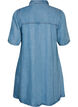 Robe en jean en lyocell avec boutons et manches courtes, Bleu Clair, Packshot image number 1