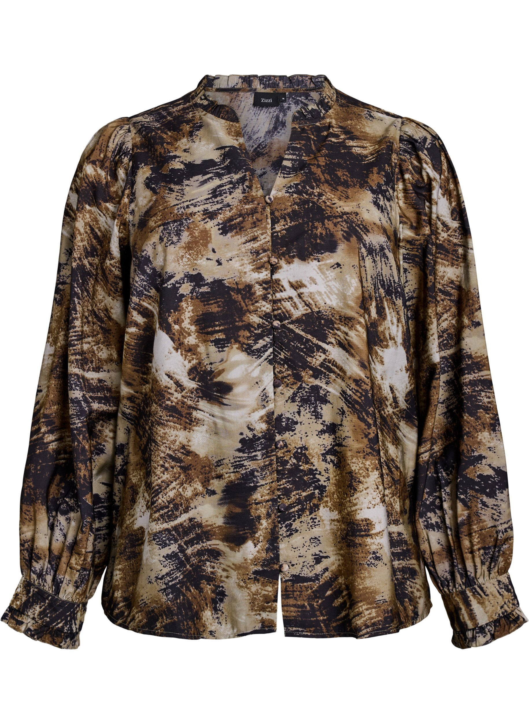 Chemisier imprim&eacute; avec boutons