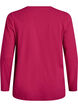 Top basic en jersey avec manches longues, Rose, Packshot image number 1