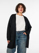 Cardigan long avec poches, Noir, Model image number 0