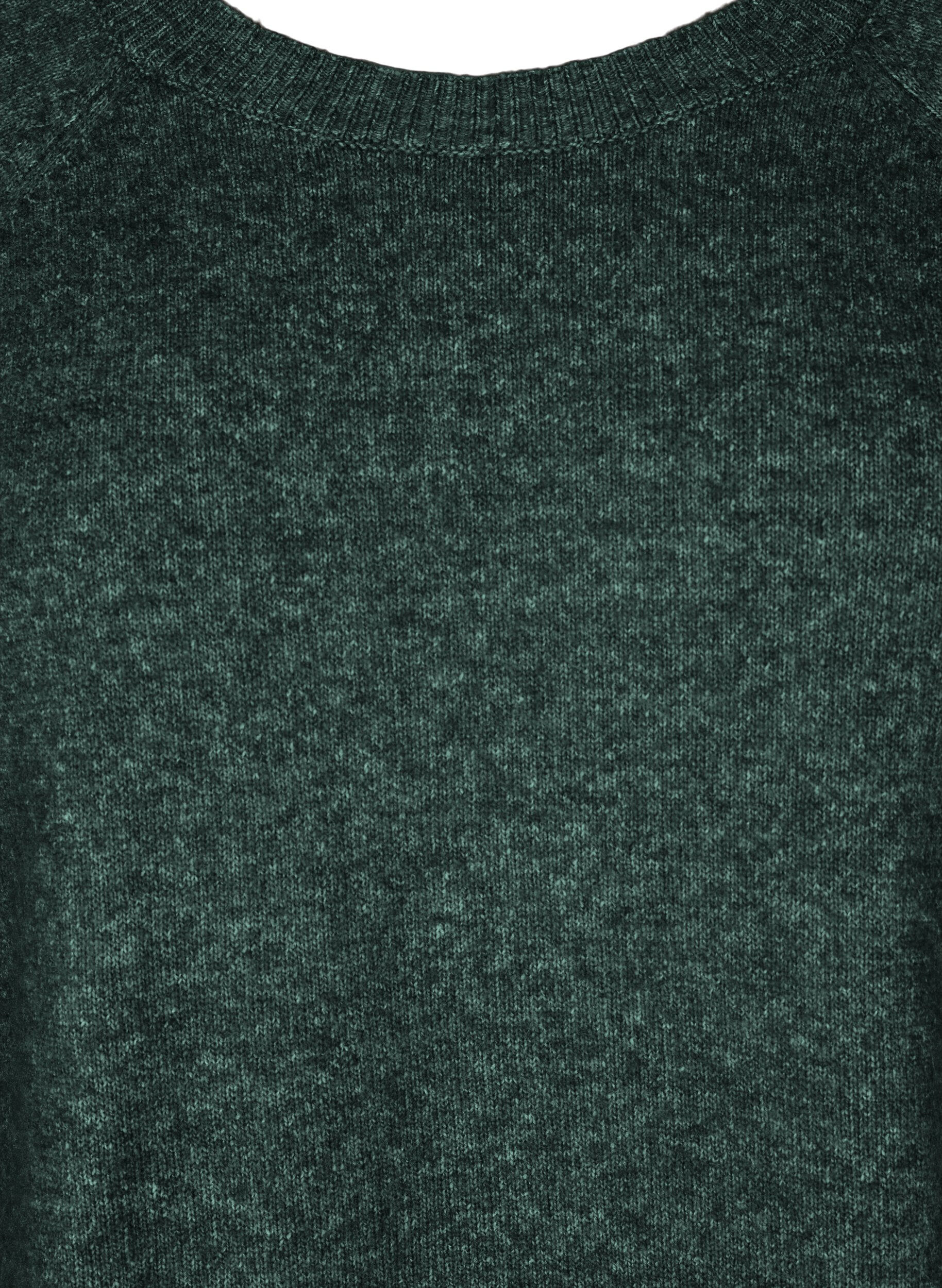 Zizzi Strickkleid mit Rundhalsausschnitt, Gr&uuml;n, Packshot image number 2