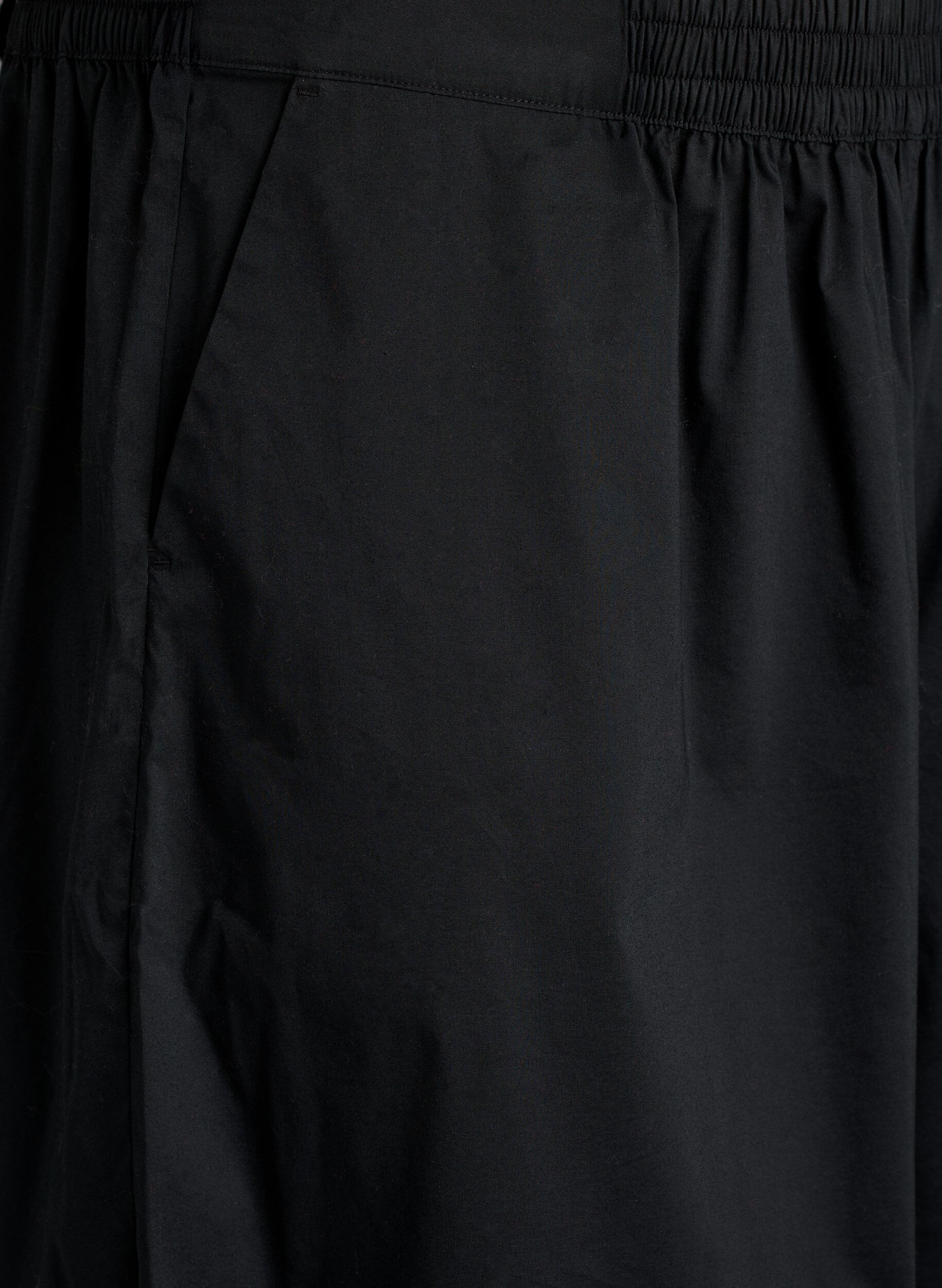 ZizziPantalon ballon avec poches et ceinture &eacute;lastique, Noir, Packshot image number 2