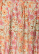 Robe courte en viscose avec smocks et imprim&eacute; fleuri, Orange, Packshot image number 2
