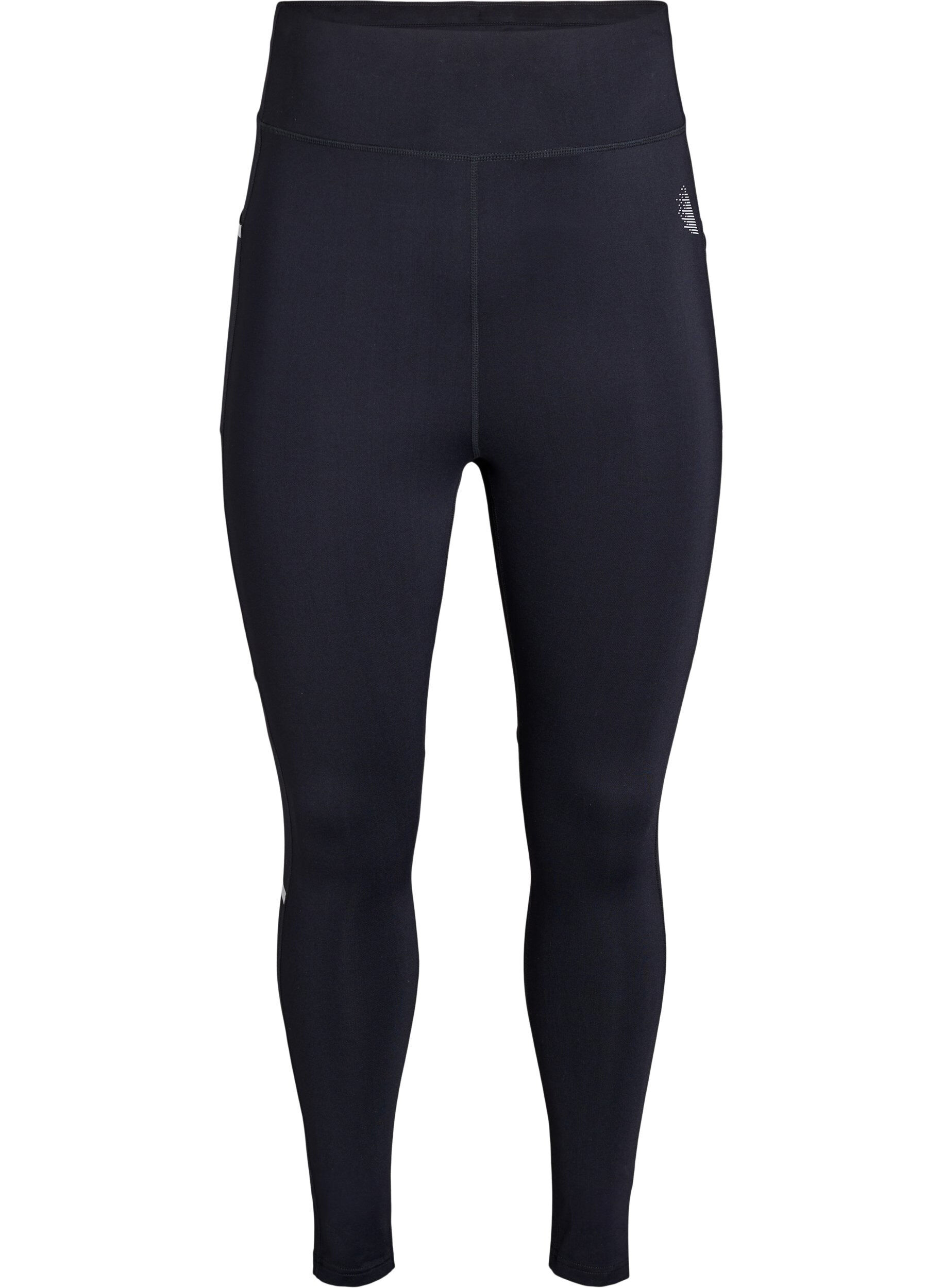 Zizzi Leggings de course &agrave; compression l&eacute;g&egrave;re et poches lat&eacute;rales, Noir, Packshot image number 0