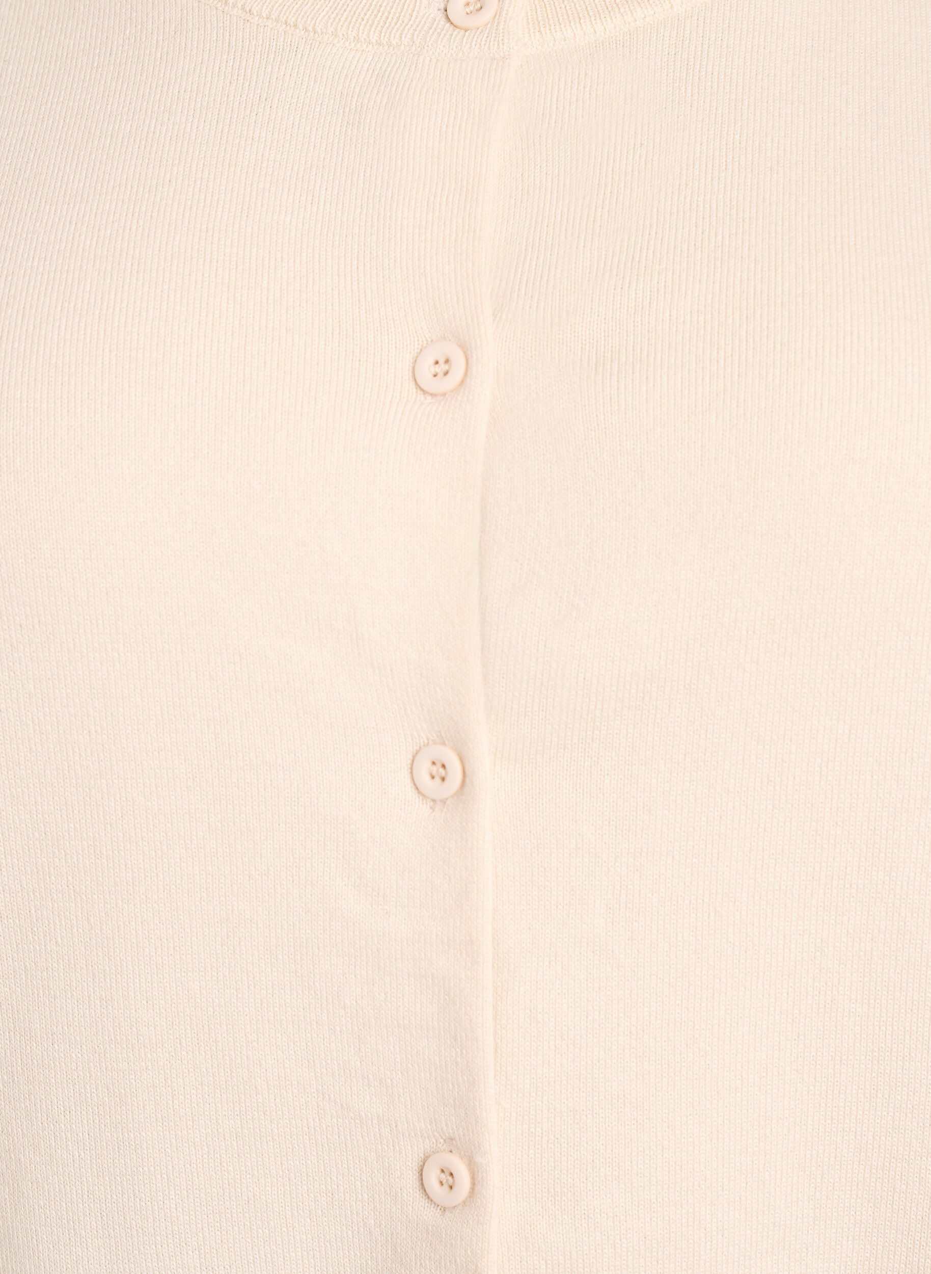 ZizziCardigan en maille fine avec col rond, Beige, Packshot image number 2
