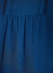 Blouse avec col en V et bande en crochet, Bleu, Packshot image number 2