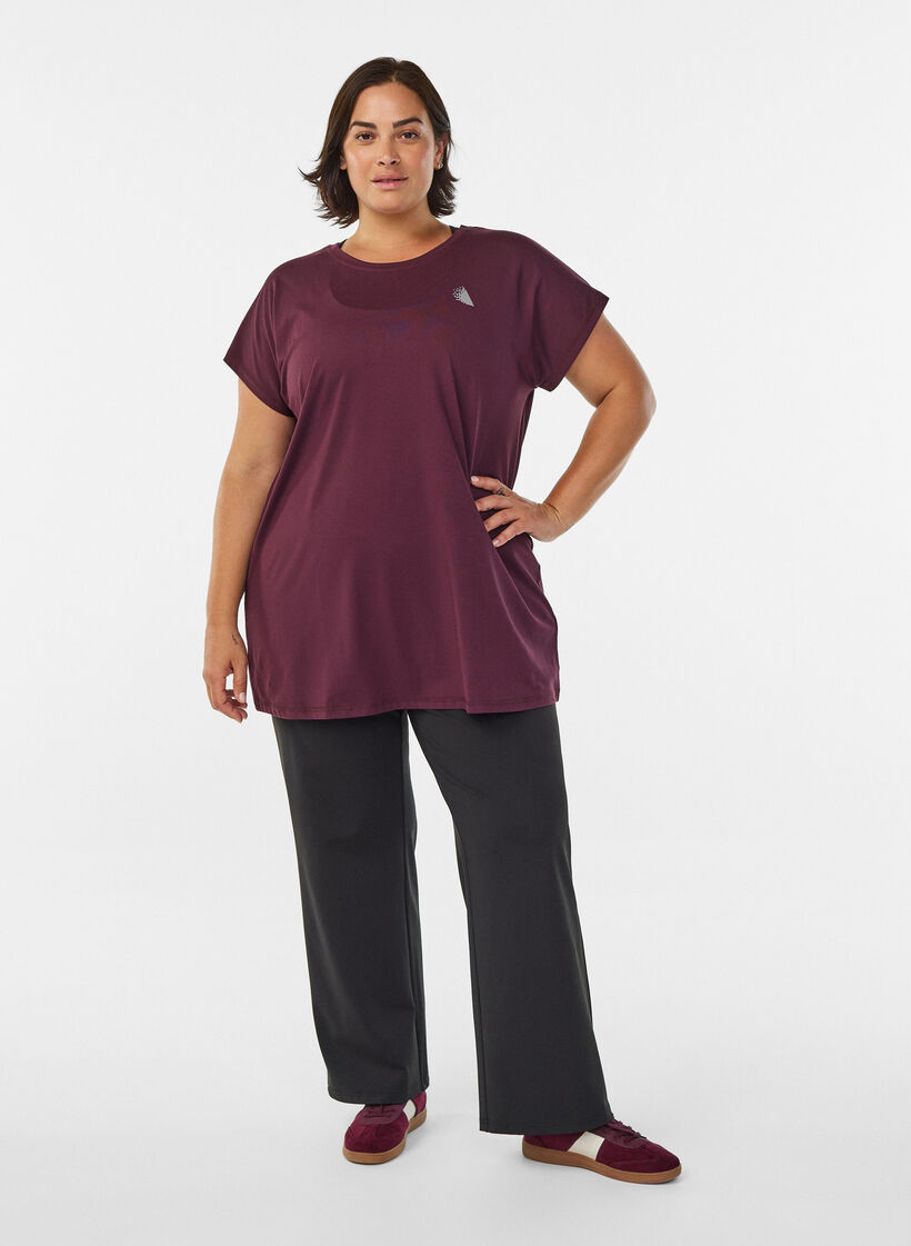 Langes Trainingsshirt, Rot, Model image number 1