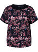 T-shirt ample avec imprimé floral, Black Purple Fl. AOP, Packshot image number 0