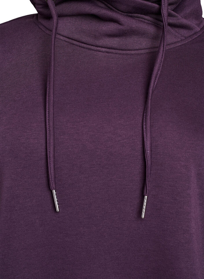 Sweatshirt avec col montant et poches, Violet, Packshot image number 2