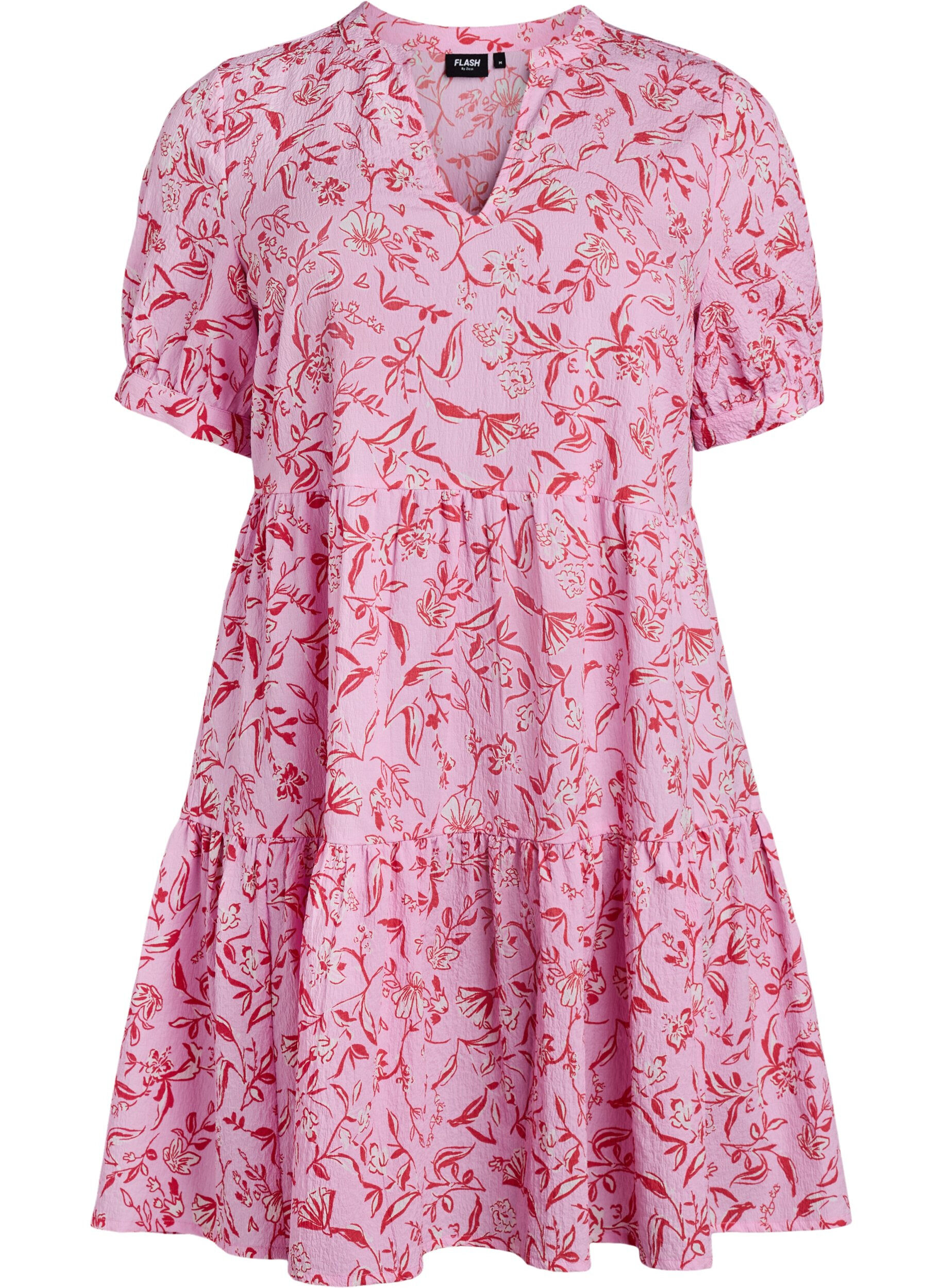 Zizzi FLASH - Kurzes A-Linien-Kleid, Lila, Packshot image number 0