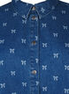 Jeanshemd mit Schleife, Denim Blue W. Wh.Bow, Packshot image number 2