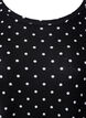 Robe midi en viscose à manches courtes, Black Dot, Packshot image number 2