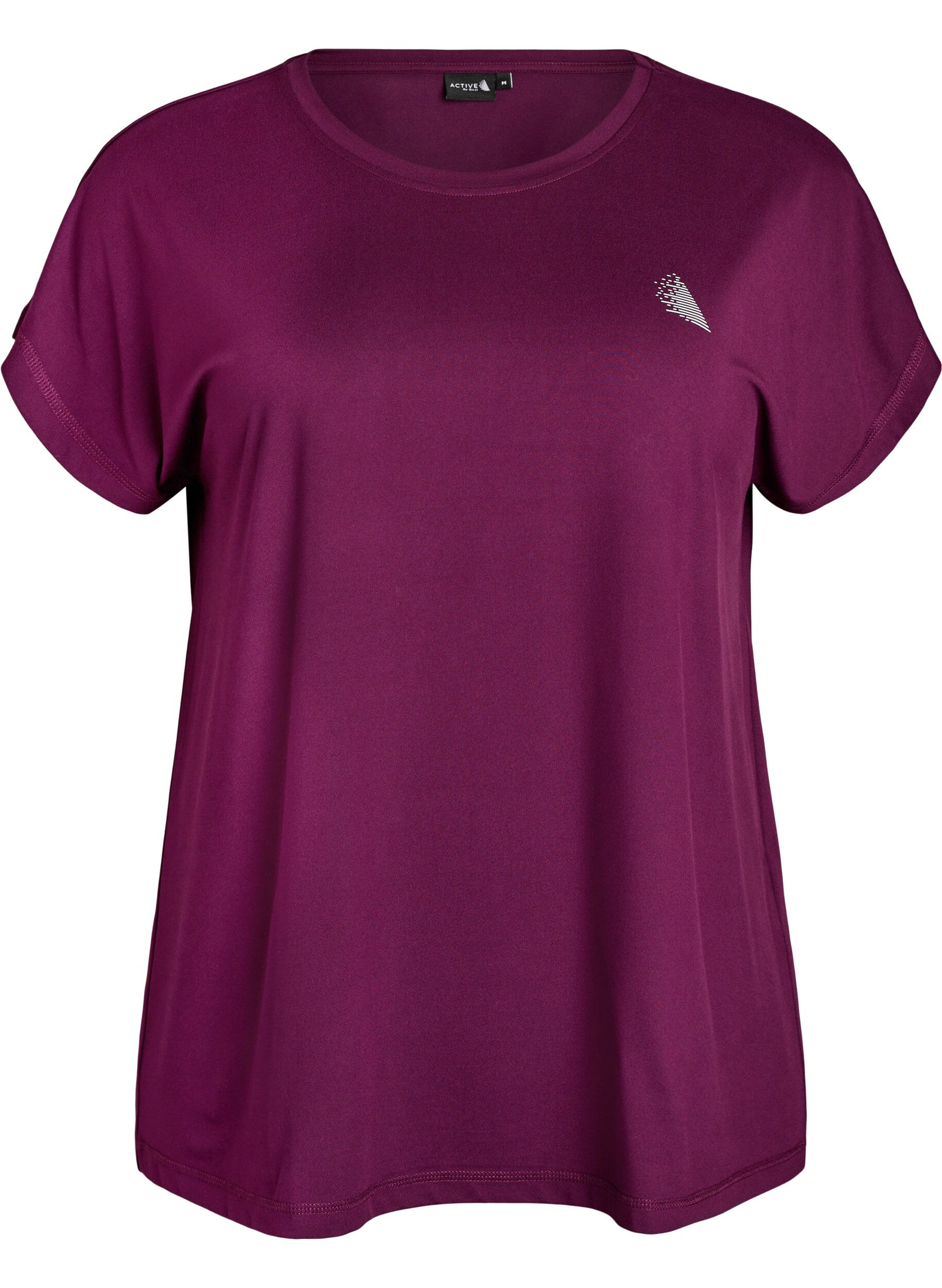 Einfarbiges Trainings-T-Shirt