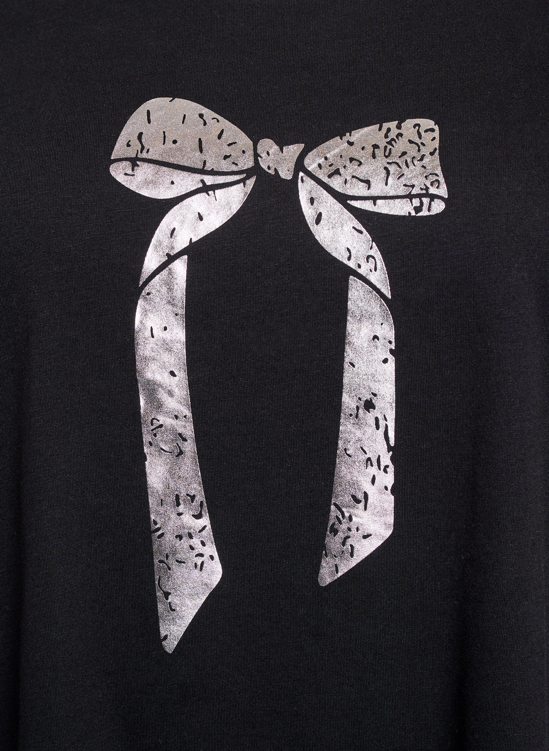 ZizziT-shirt imprim&eacute;, Noir, Packshot image number 2