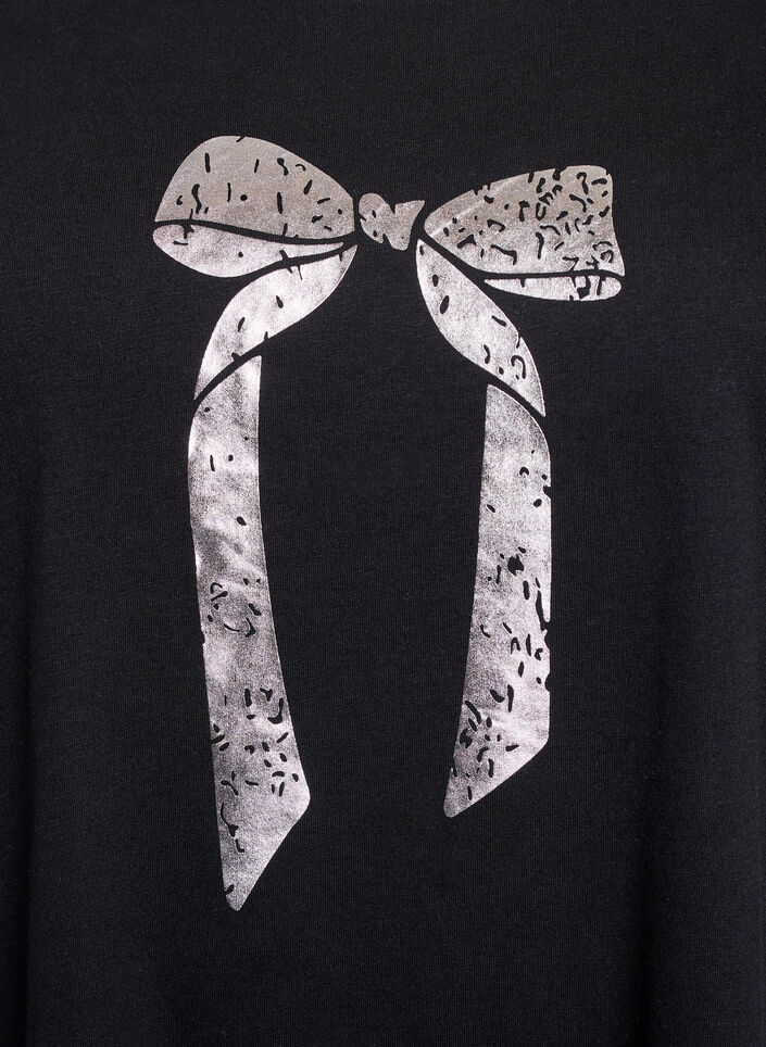 T-shirt imprim&eacute;, Noir, Packshot image number 2
