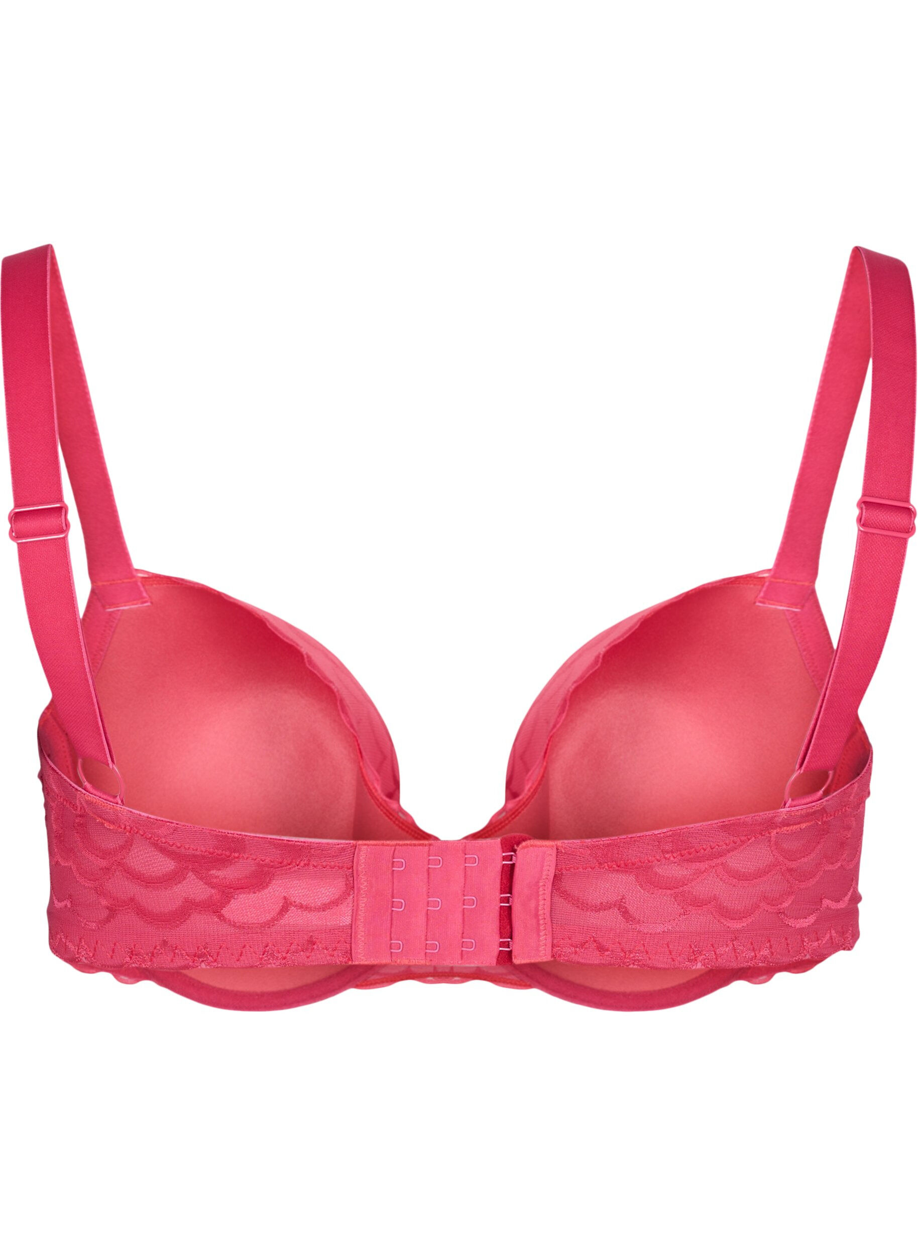 Zizzi Soutien-gorge rembourr&eacute; avec dentelle et armature, Jazzy, Packshot image number 1