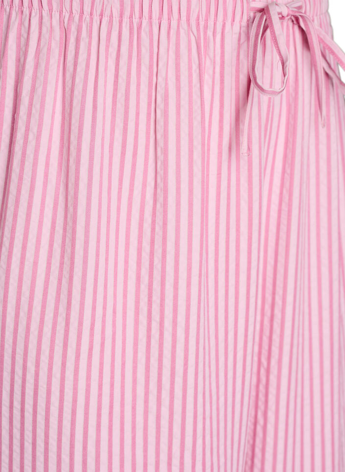 Pantalon de pyjama en seersucker ample &agrave; taille haute, Rose, Packshot image number 2