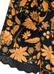 Blouse fleurie en coton avec lien &agrave; nouer, Orange, Packshot image number 4