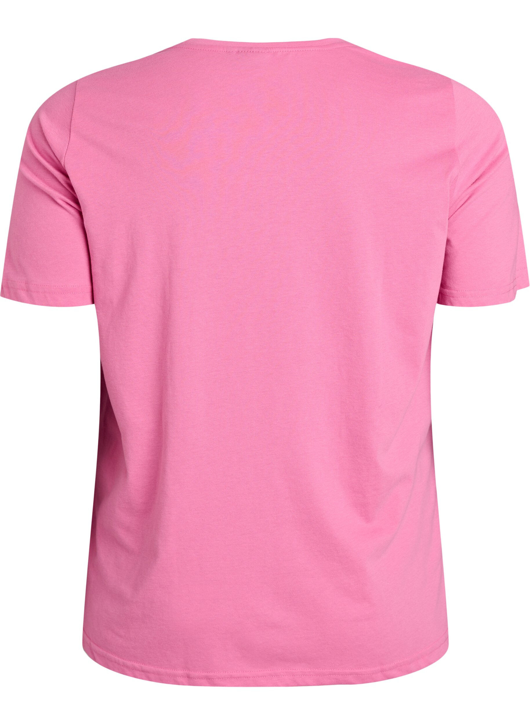 ZizziT-shirt imprim&eacute;, Rose, Packshot image number 1