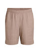 Shorts mit Taschen und hoher Taille, Braun, Packshot image number 0
