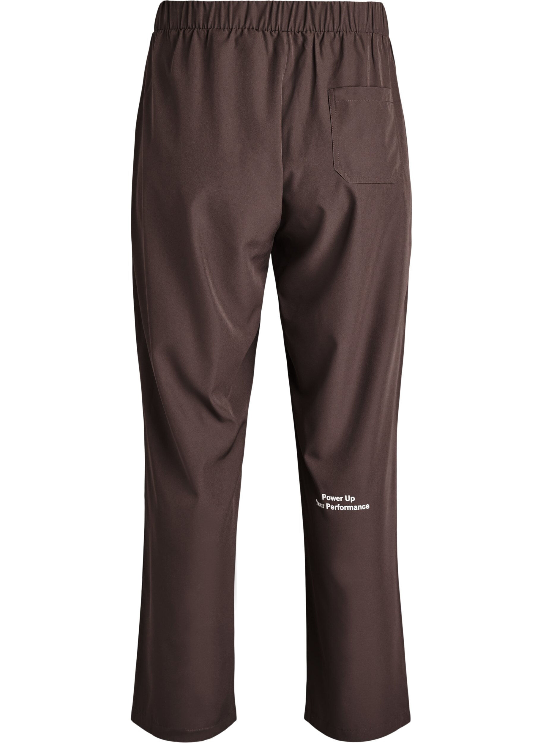 Zizzi Pantalon de sport taille haute et coupe droite, Marron, Packshot image number 1