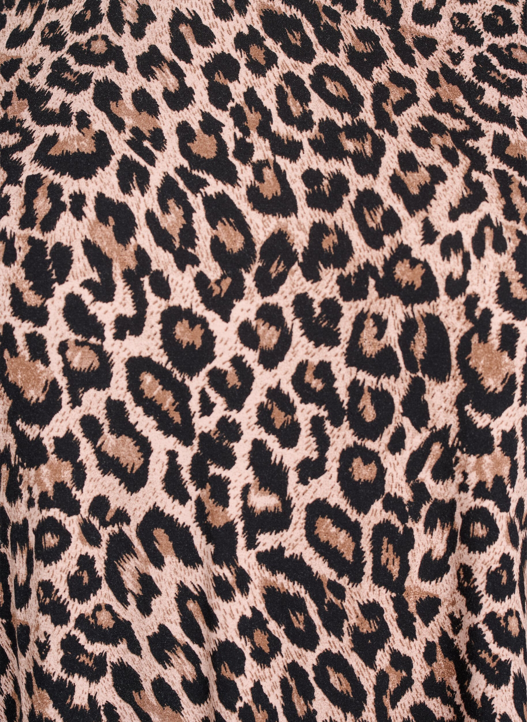 Zizzi Lang&auml;rmlige Bluse mit Leopardenmuster, Braun, Packshot image number 2