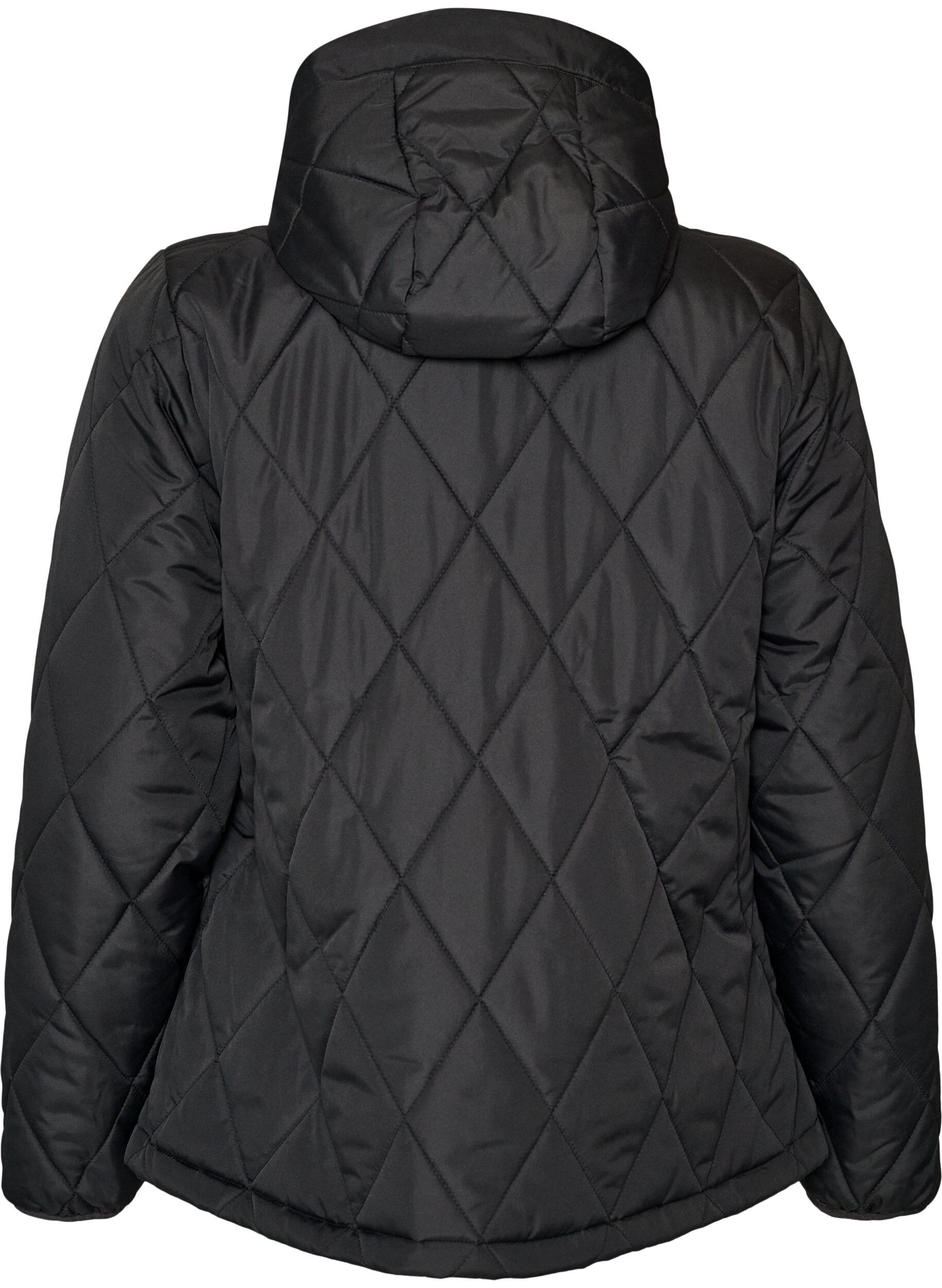 ZizziVeste l&eacute;g&egrave;rement matelass&eacute;e en losange, Noir, Packshot image number 1